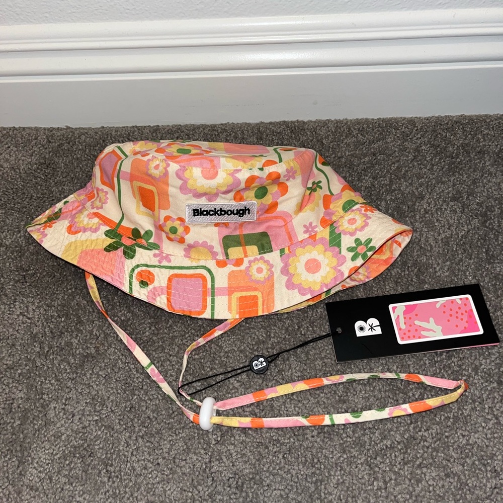 Blackbough White, Pink, Orange, & Green Bucket Hat